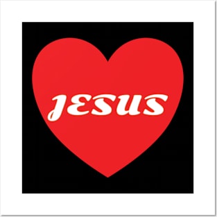 Jesus In The Heart Posters and Art